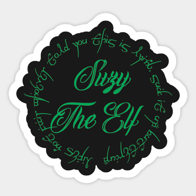 BDW Suzy The Elf Sticker by BIG DAWG APPAREL